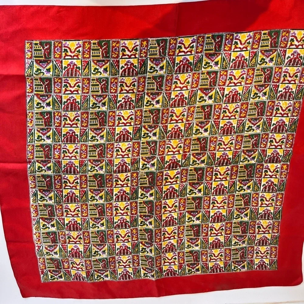 Silk Scarf Gemetric